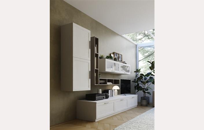 Soggiorno Villanova bianco perla