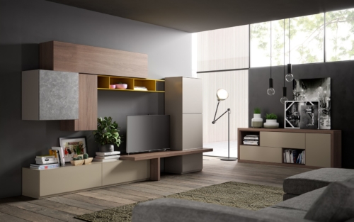 modern wall units - modern living mobili - modern furniture - wood furniture - modern bookcases - vicenza