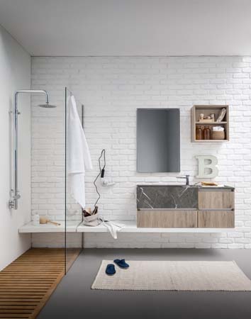 Bagno moderno - Birex - mobili bagno appesi - top bagno - contenitori bagno - 45 - mobili bagno - mobili bagno sospesi - mobili bagno moderni - mobili bagno vicenza