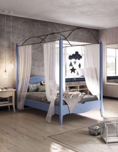 Cameretta per bambini - Scandola Mobili - cameretta in legno - letto baldacchino