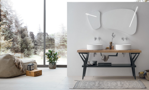 bathroom - design - furniture - mirrors - bath lavabos