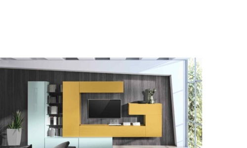 Arredamento casa - Parete attrezzata - Living - Line Gianser - mobili sospesi