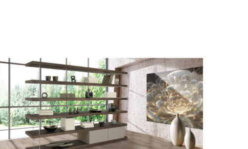 Arredamento casa - Parete attrezzata - Living - Line Gianser - mobili sospesi