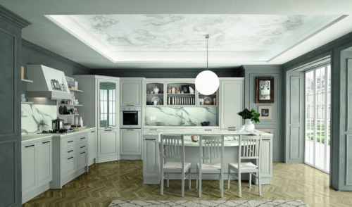 Cucine - Cucine classiche - cucine country - cucina stile shabby - Colombini casa - Sinfonia - bianco