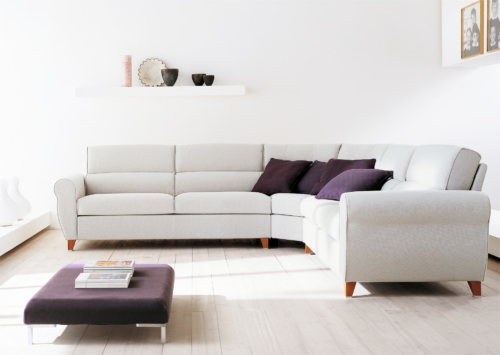 Divano - Eurosalotto - Duse - Divano ad angolo bianco