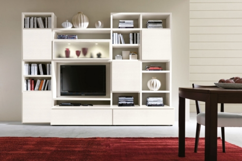 modern wall units - modern living mobili - modern furniture - wood furniture - modern bookcases - vicenza
