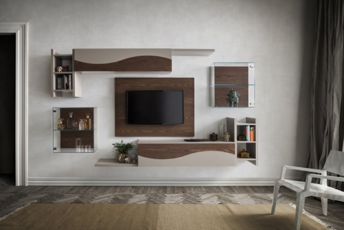 modern wall units - modern living mobili - modern furniture - wood furniture - modern bookcases - vicenza