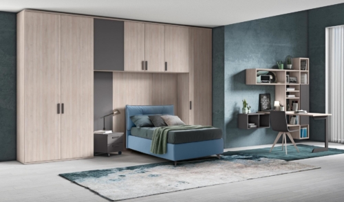 Camere a ponte - Camerette per bambini - Colombini - Letto imbottito
