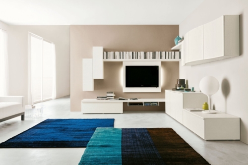 Modern furniture - modern living - suspended - wall living