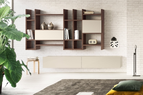 modern wall units - modern living mobili - modern furniture - wood furniture - modern bookcases - vicenza