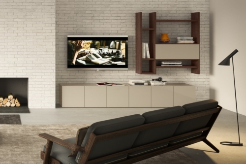 modern wall units - modern living mobili - modern furniture - wood furniture - modern bookcases - vicenza