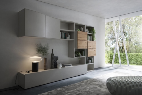 modern wall units - modern living mobili - modern furniture - wood furniture - modern bookcases - vicenza