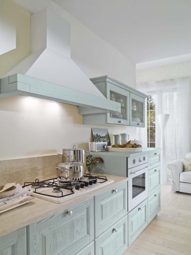 Cucine - cucine country - cucina stile shabby - provenzale - Gentili Cucine - Romantica - decape caffelatte