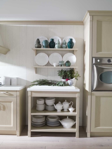 Cucine - cucine country - cucina stile shabby - provenzale - Gentili Cucine - Village - decapè caffelatte